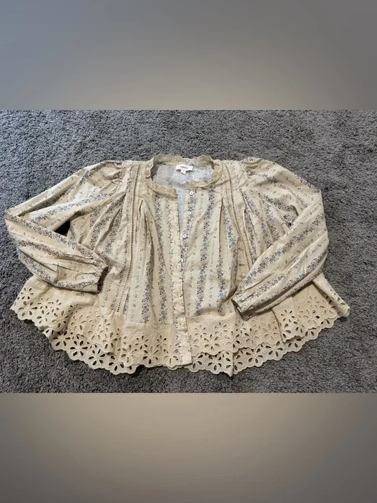 NWOT Bohme Randall Floral Blouse - Picture 2 of 4